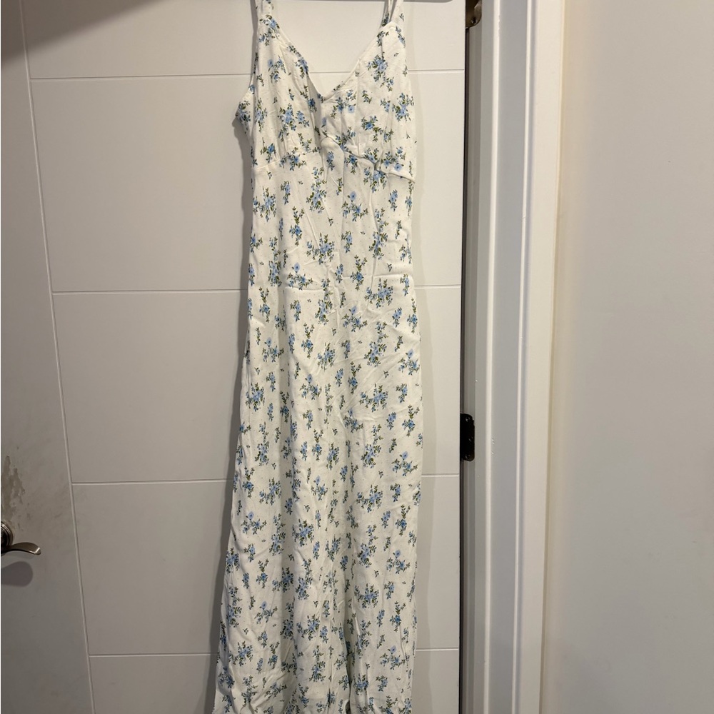 Floral White Maxi Dress